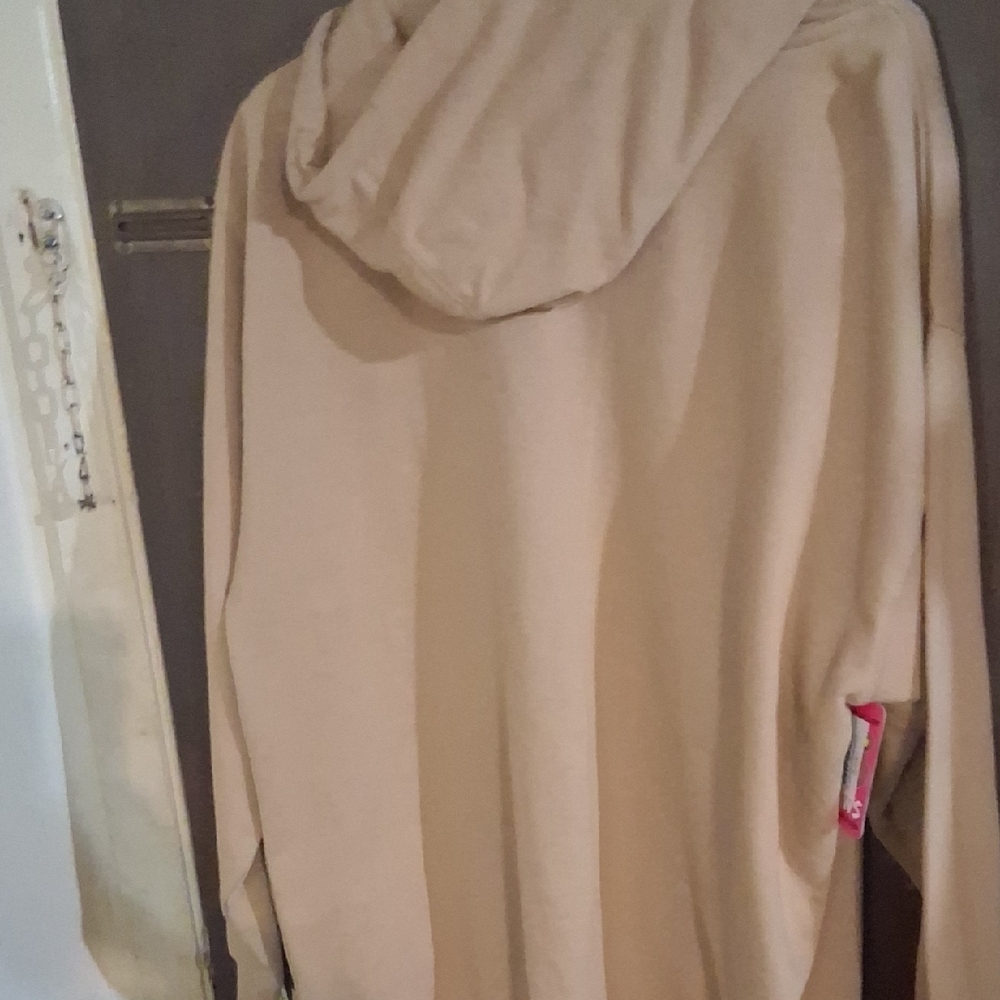 Tan Hoodie with Bear Graphic - Picture 3 of 4